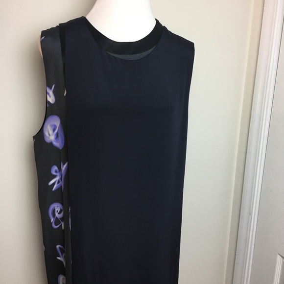 3.1 PHILLIP LIM silk abstract shift layered dress 8 - Picture 6 of 7